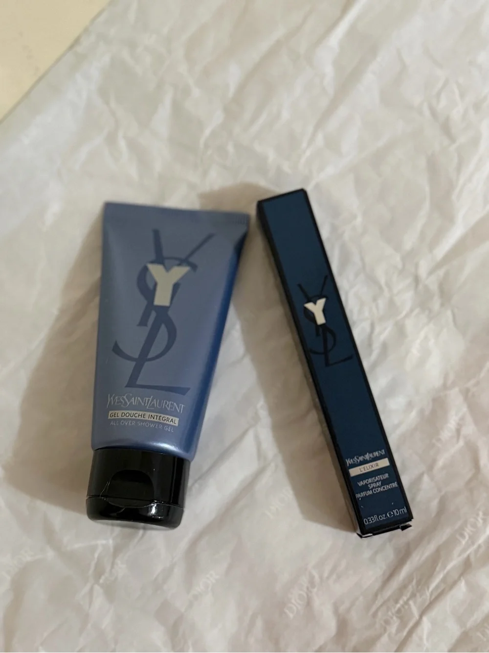 Yves Saint Laurent Y Blue Shower Gel & Travel Spray Set